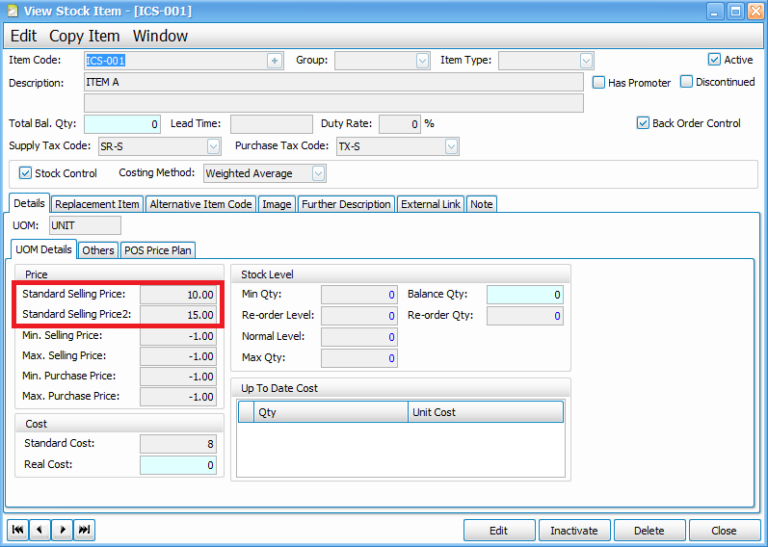 POS Tips: How to use Standard Selling Price 2 - Ideal Count Solution